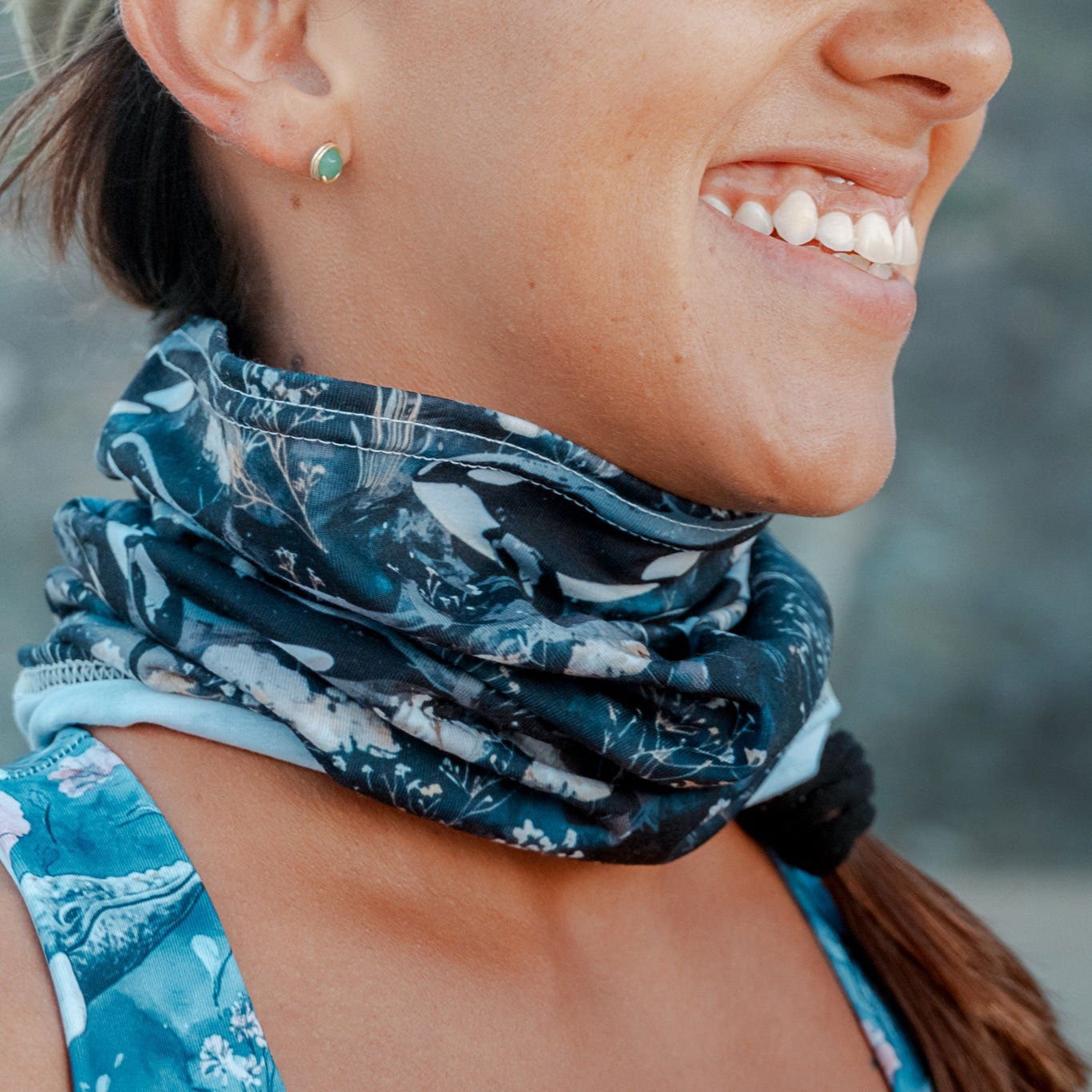 Salinity Swimwear Midnight Orca Buff Buff