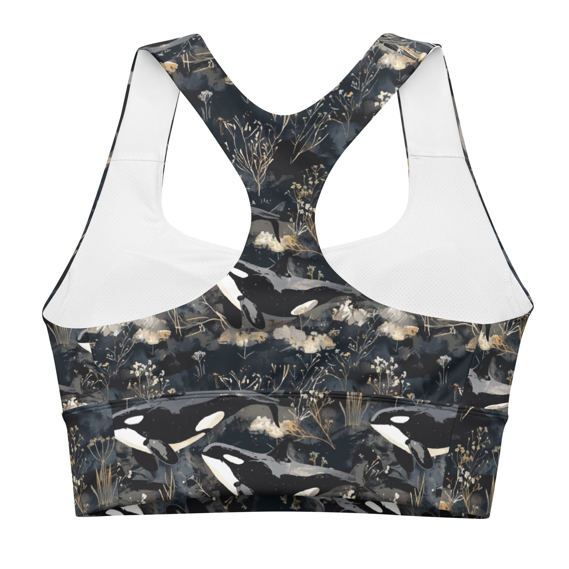 Midnight Orca Eco Sports Bra Top - Salinity Swimwear