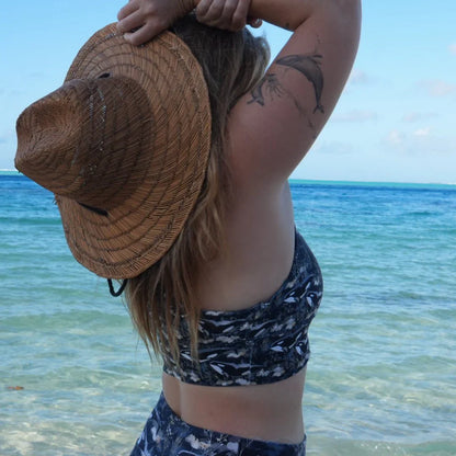 Midnight Orca Eco Sports Bra Top - Salinity Swimwear