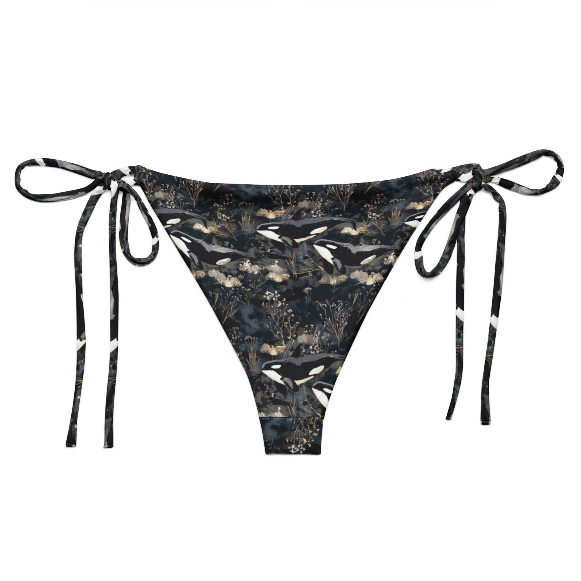 Midnight Orca Eco String Bikini Bottom - Salinity Swimwear