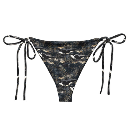 Midnight Orca Eco String Bikini Bottom - Salinity Swimwear