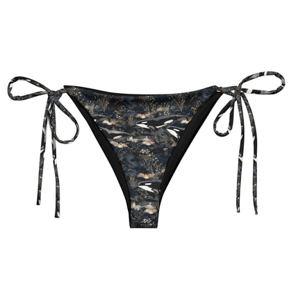 Midnight Orca Eco String Bikini Bottom - Salinity Swimwear