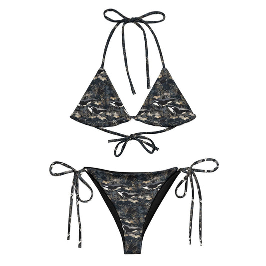 Salinity Swimwear Midnight Orca Eco String Bikini Set Bikini Set