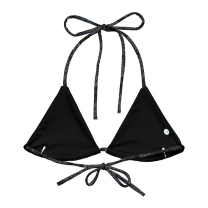 Midnight Orca Eco String Bikini Top - Salinity Swimwear