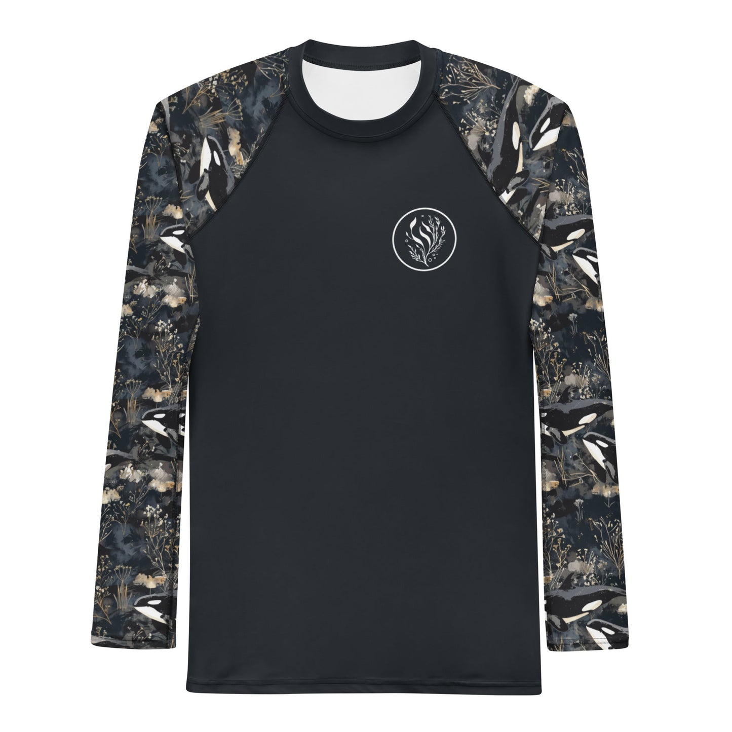 Midnight Orca Men's Rash Guard - Salinity Swimwear