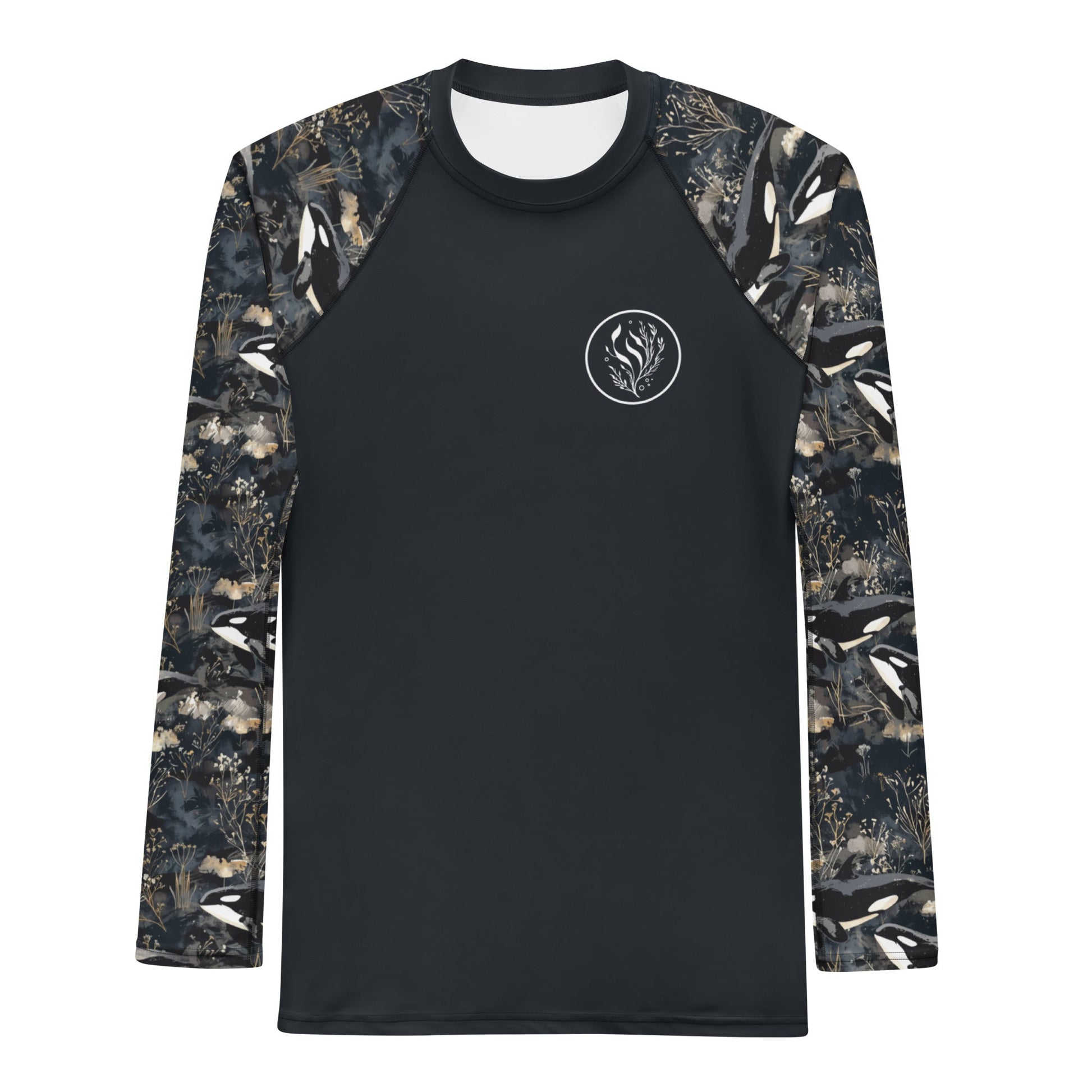 Midnight Orca Men's Rash Guard - Salinity Swimwear