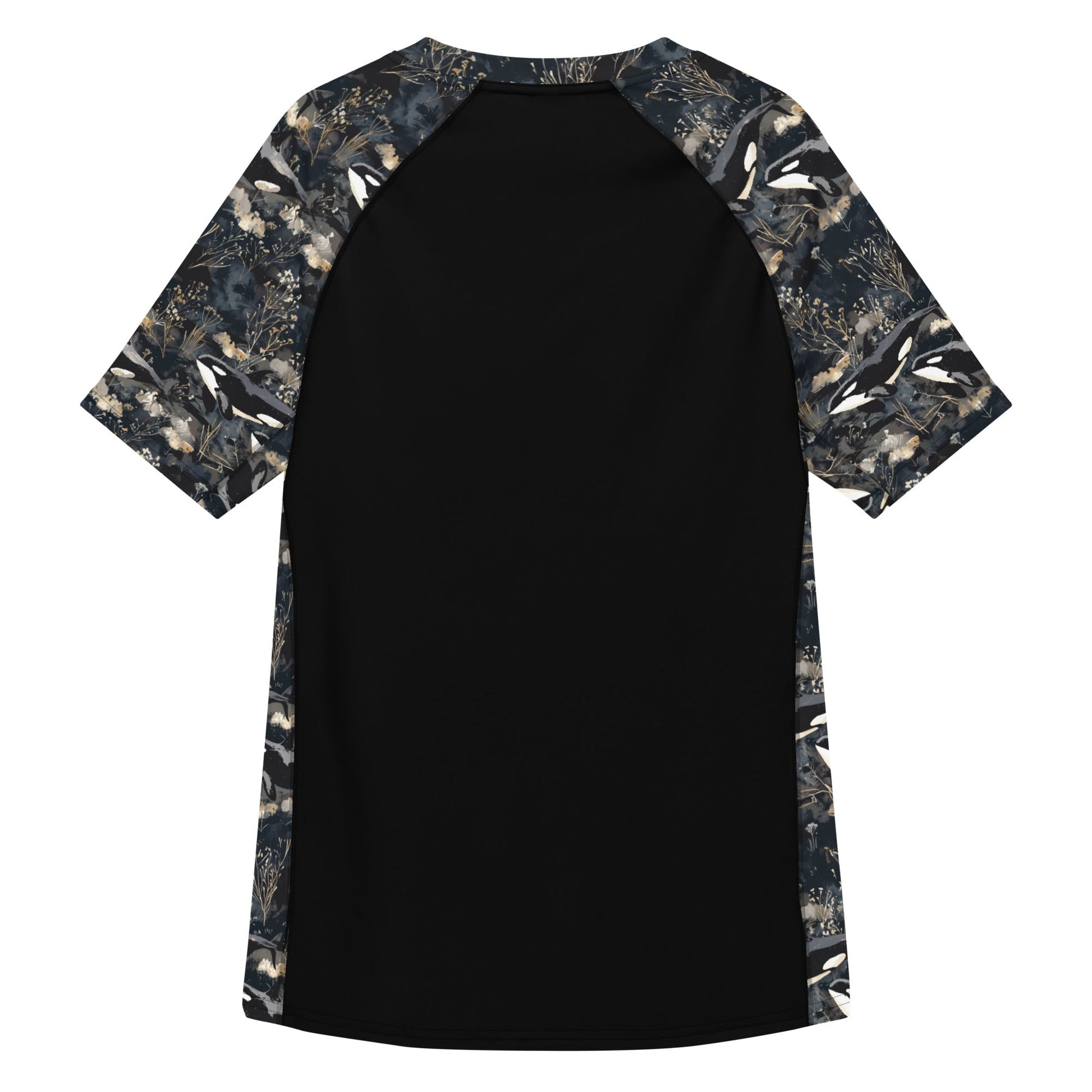Midnight Orca Men’s Short Sleeve Swim Shirt - Salinity Swimwear