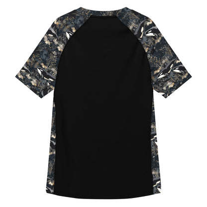 Midnight Orca Men’s Short Sleeve Swim Shirt - Salinity Swimwear