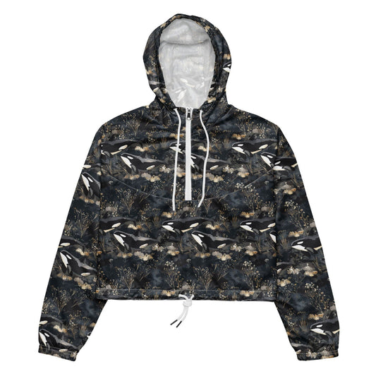 Salinity Swimwear Midnight Orca Women’s cropped Windbreaker Windbreaker