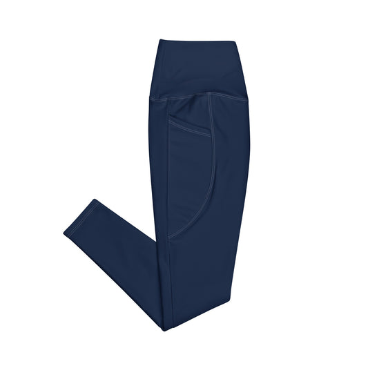 Salinity Swimwear Navy Blue Eco Swim Leggings With Pockets Leggings