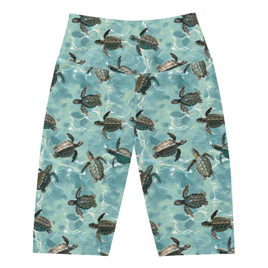Salinity Swimwear Oceanic Sea Turtle 8" Inch Dive Shorts Shorts