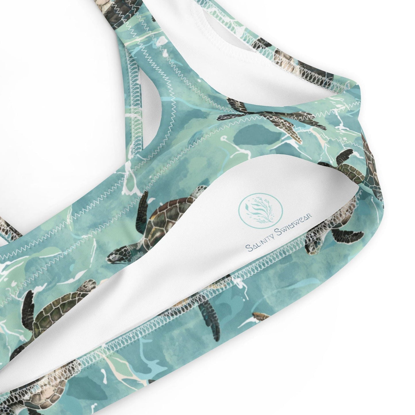 Salinity Swimwear Oceanic Sea Turtle Eco Bikini Top Bikini Top