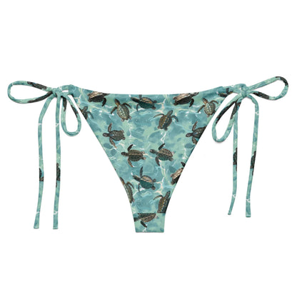 Oceanic Sea Turtle Eco String Bikini Bottom - Salinity Swimwear