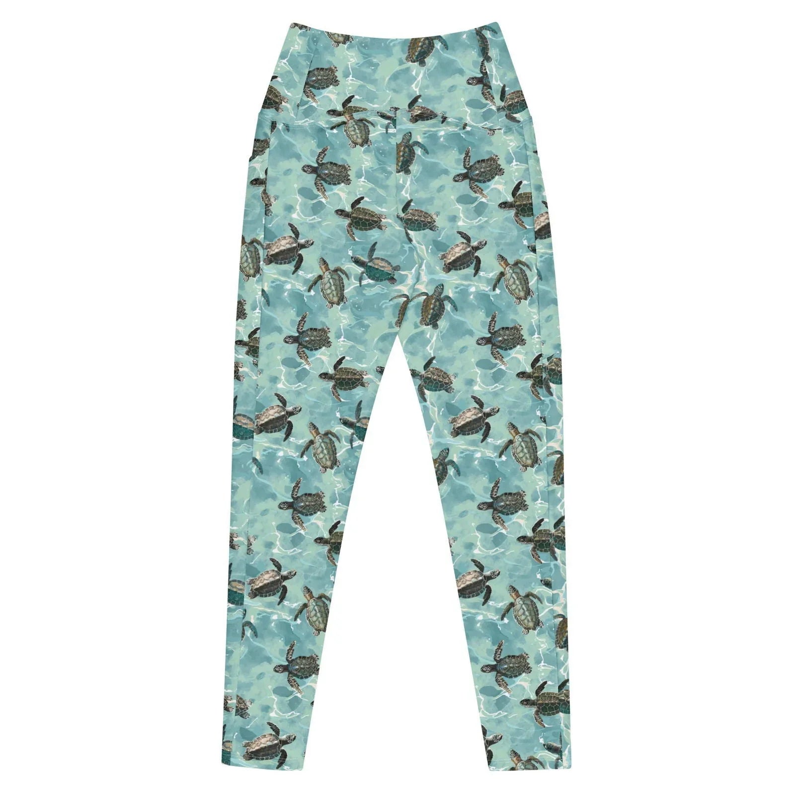 Oceanic Sea Turtle Eco Swim Leggings With Pockets - Salinity Swimwear