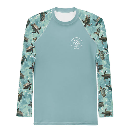 Salinity Swimwear Oceanic Sea Turtle Men's Rash Guard Rash Guard