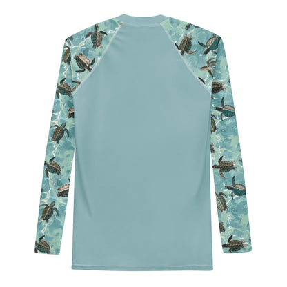 Salinity Swimwear Oceanic Sea Turtle Men's Rash Guard Rash Guard