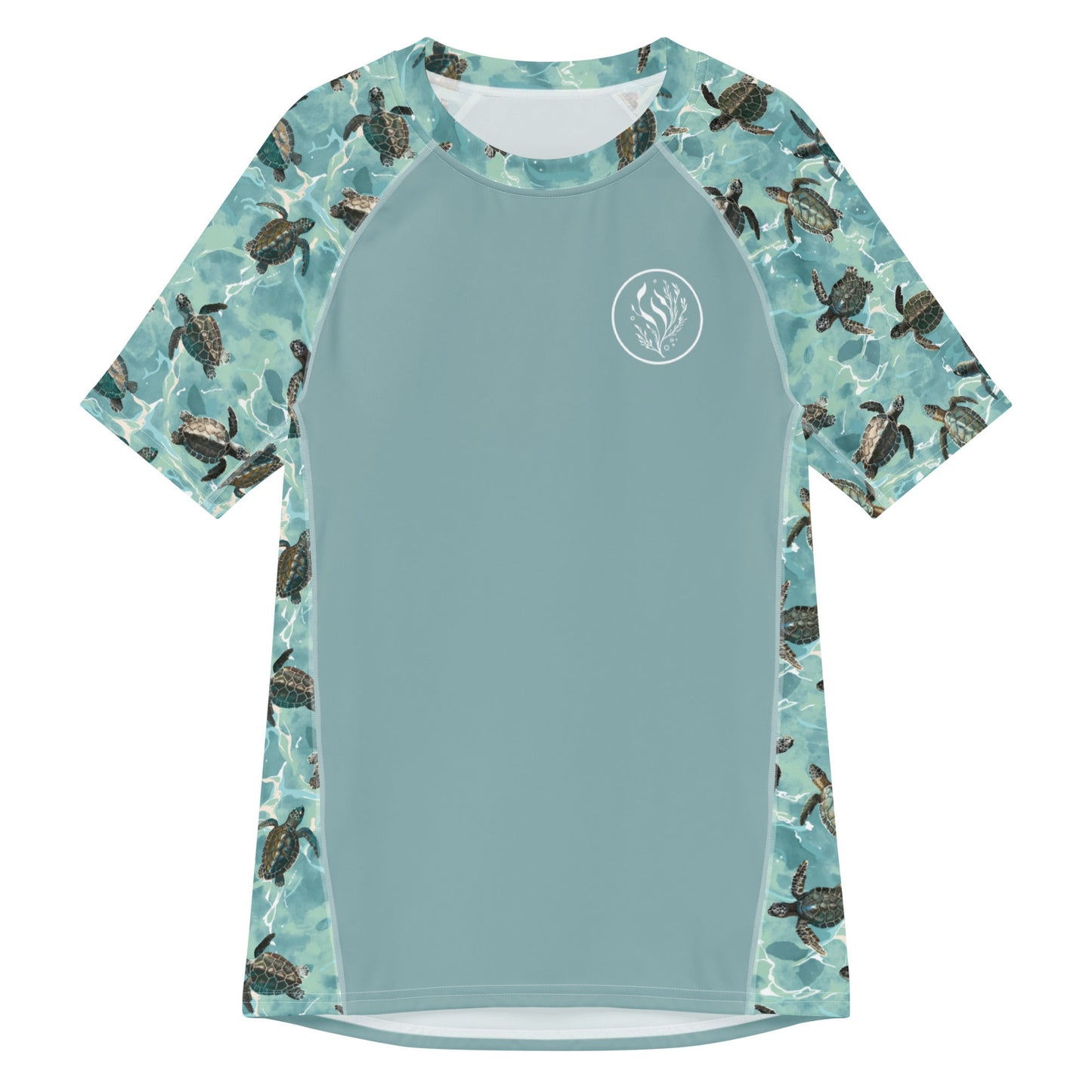 Oceanic Sea Turtle Men’s Short Sleeve Swim Shirt - Salinity Swimwear