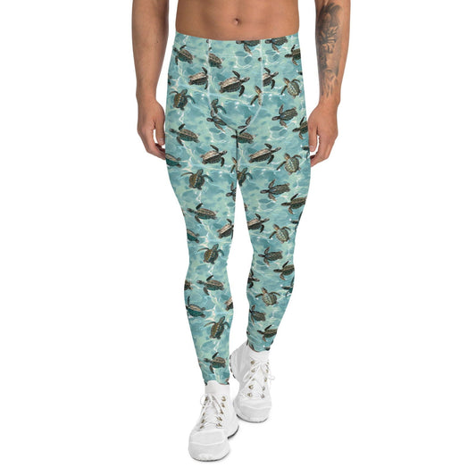 Salinity Swimwear Oceanic Sea Turtle Men's Swim Leggings Leggings