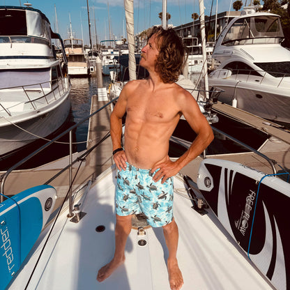 Salinity Swimwear Oceanic Sea Turtle Men's Swim Trunks Swim Trunks