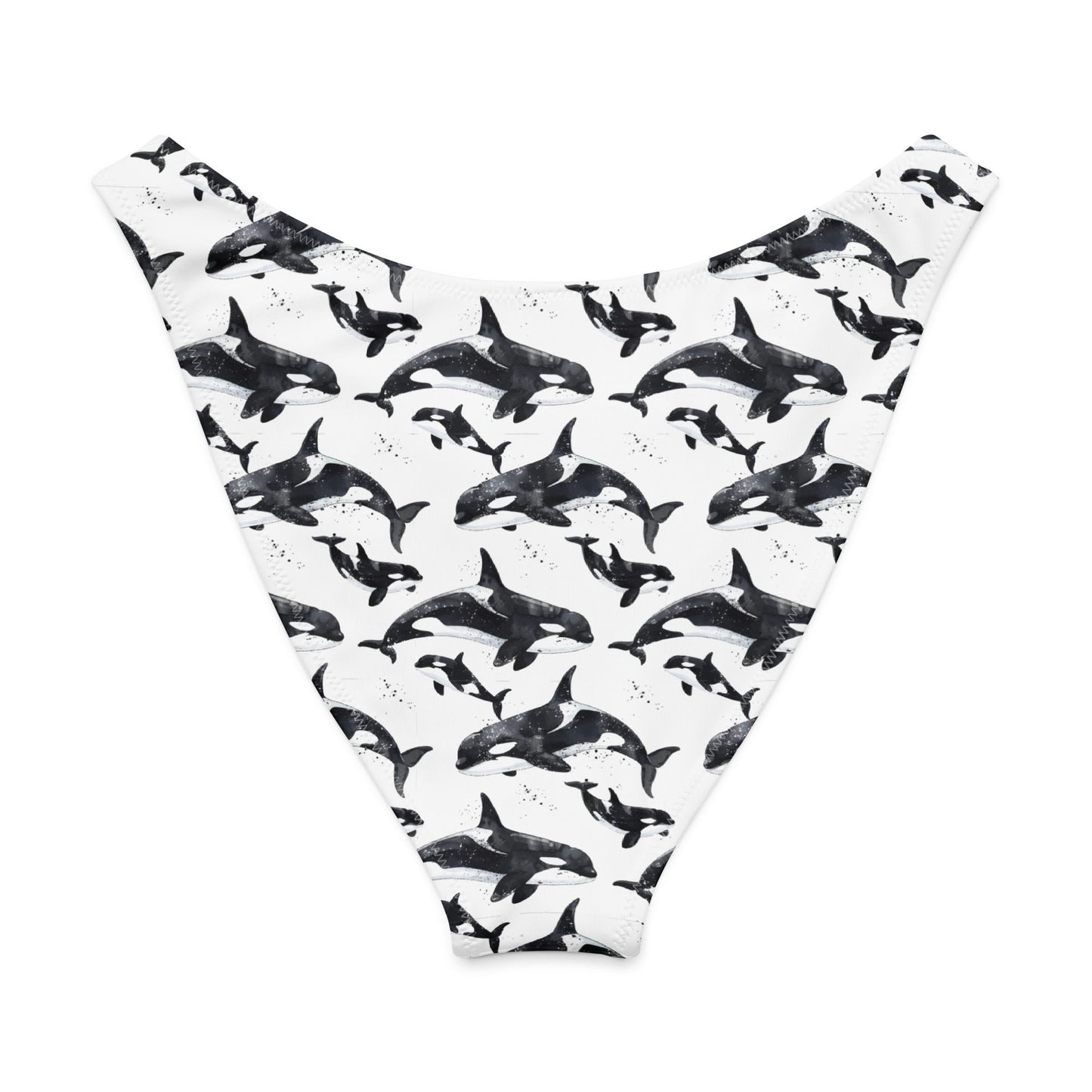 Salinity Swimwear Orca Pod Eco High - Leg Cheeky Bikini Bottom Bikini Bottom