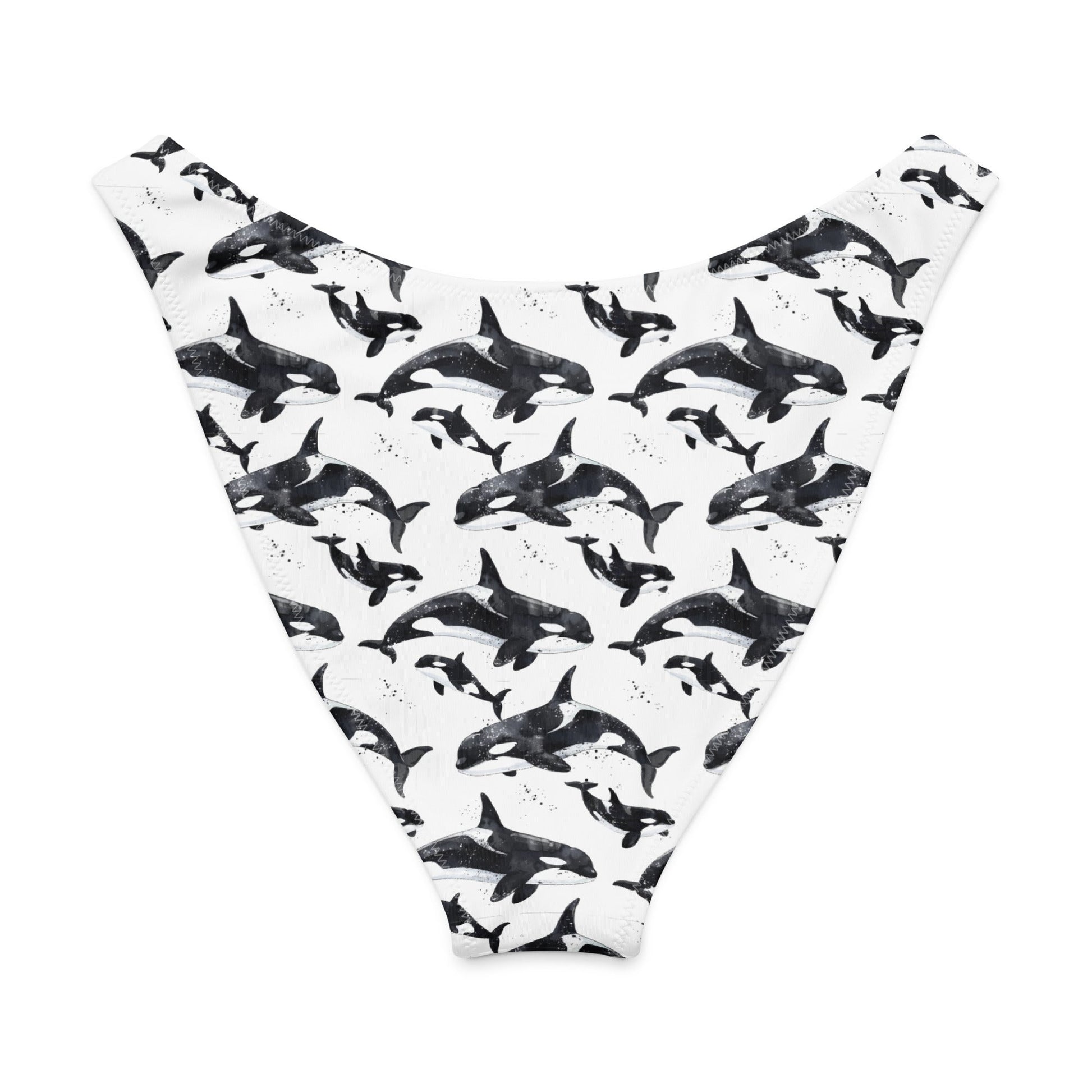 Salinity Swimwear Orca Pod Eco High - Leg Cheeky Bikini Bottom Bikini Bottom