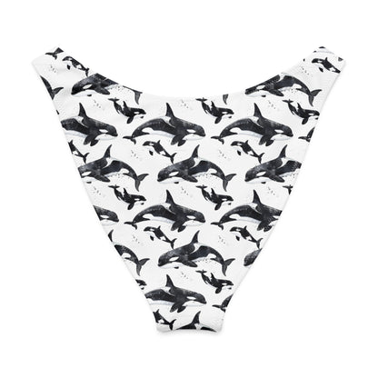 Salinity Swimwear Orca Pod Eco High - Leg Cheeky Bikini Bottom Bikini Bottom