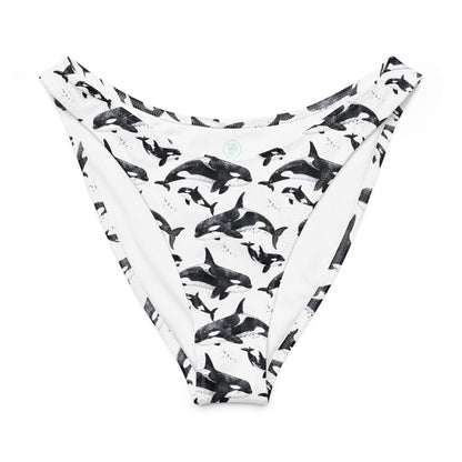 Salinity Swimwear Orca Pod Eco High - Leg Cheeky Bikini Bottom Bikini Bottom