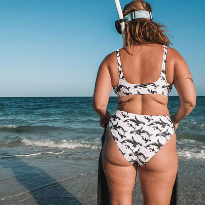Orca Pod Eco High-Waisted Bikini Bottom - Salinity Swimwear