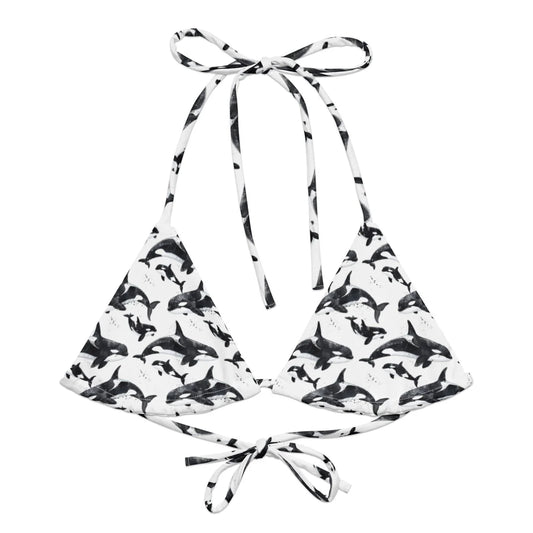 Orca Pod Eco String Bikini Top - Salinity Swimwear