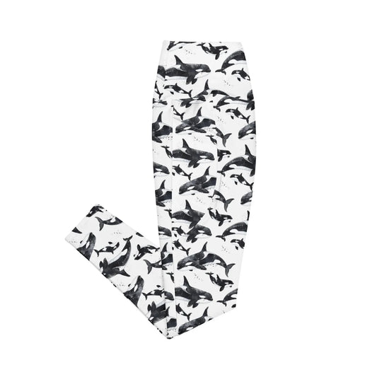 Orca Pod Eco Swim Leggings With Pockets - Salinity Swimwear