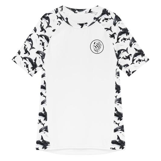 Orca Pod Men’s Short Sleeve Swim Shirt - Salinity Swimwear