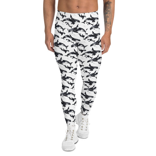 Salinity Swimwear Orca Pod Men's Swim Leggings Leggings