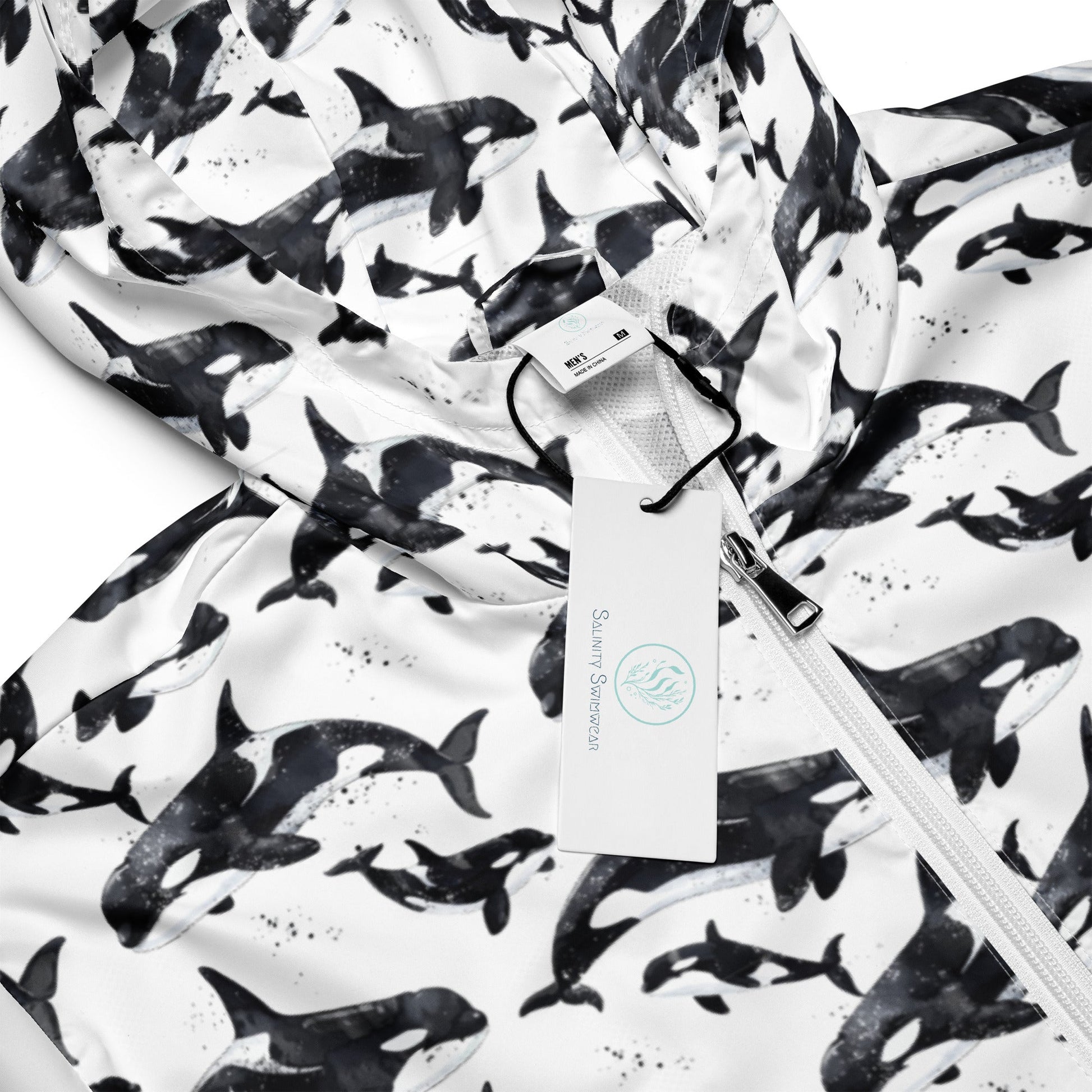 Salinity Swimwear Orca Pod Men's Windbreaker Windbreaker