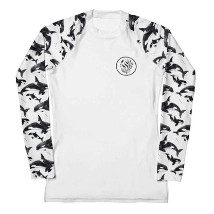 Salinity Swimwear Orca Pod Women's Rash Guard Solid Rash Guard