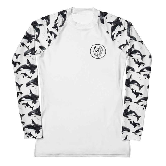 Salinity Swimwear Orca Pod Women's Rash Guard Solid Rash Guard
