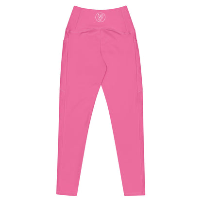 Salinity Swimwear Pink Pearl Eco Swim Leggings With Pockets Leggings