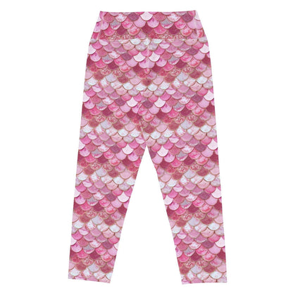 Pink Pearl Mermaid Capri Swim Leggings - Salinity Swimwear