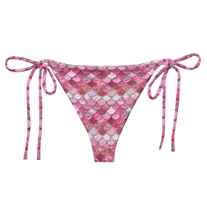 Salinity Swimwear Pink Pearl Mermaid Eco String Bikini Bottom Bikini Bottom