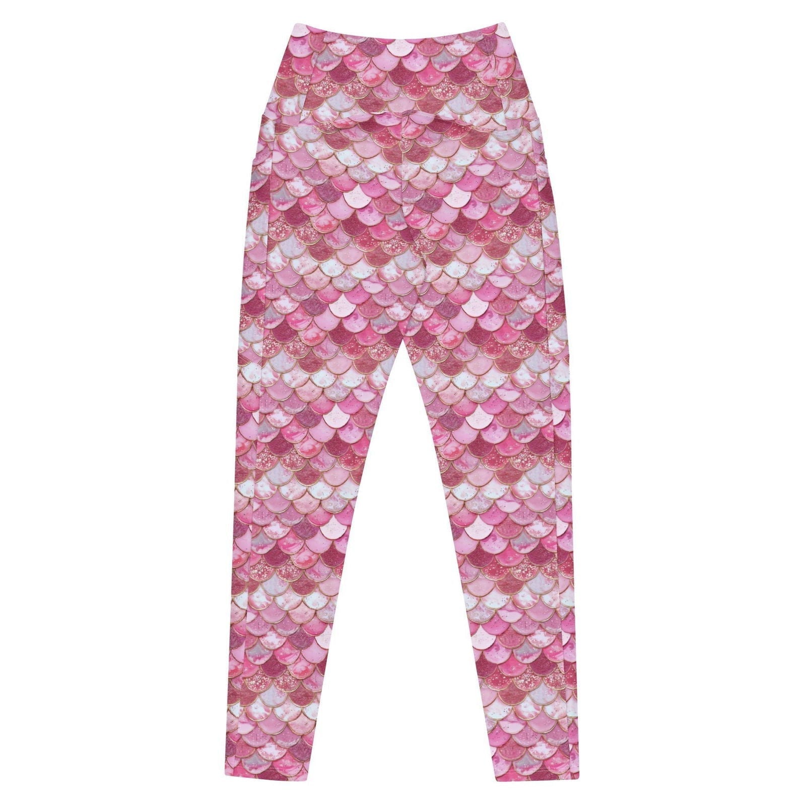 Salinity Swimwear Pink Pearl Mermaid Eco Swim Leggings With Pockets Leggings
