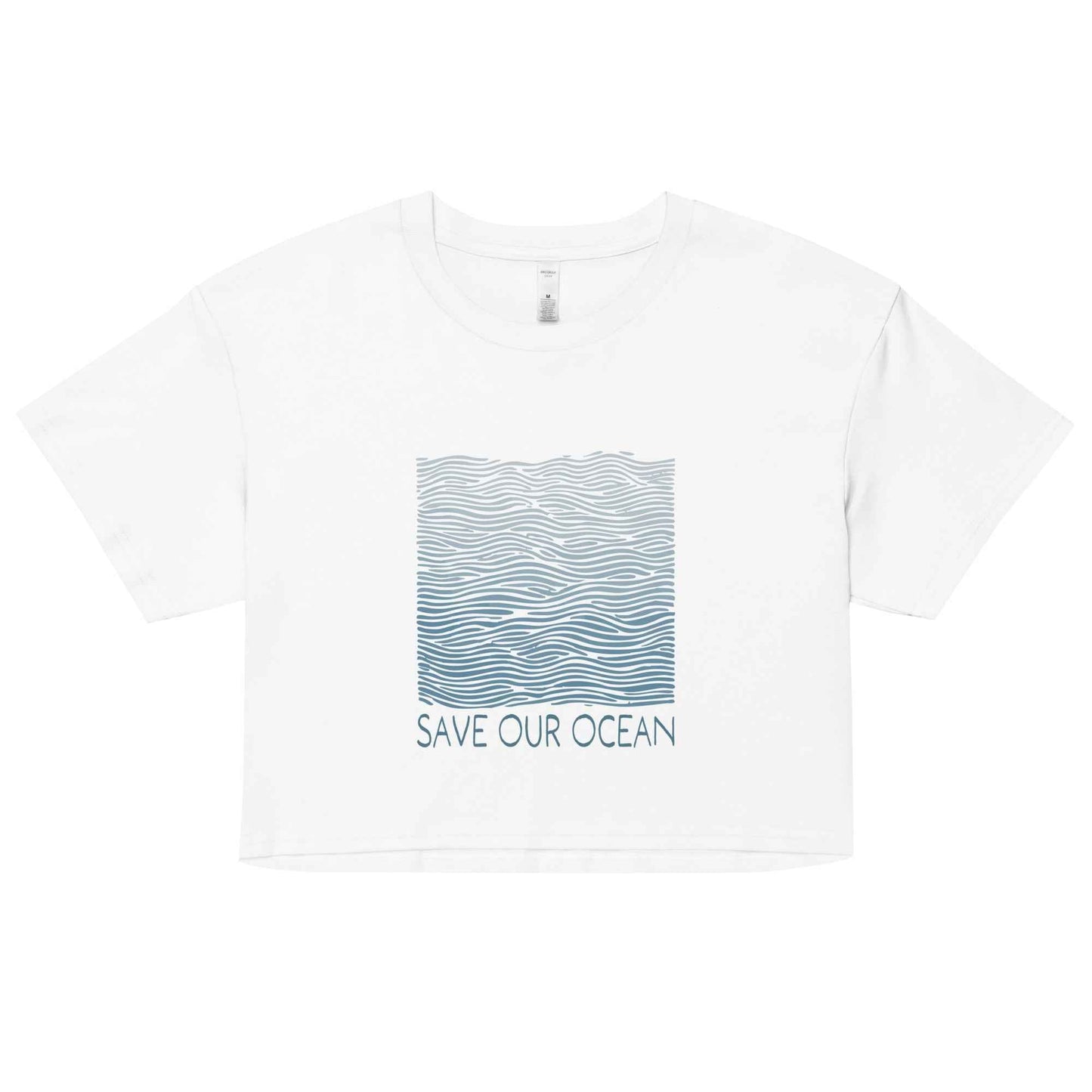 Salinity Swimwear Save Our Ocean Women’s Crop Top T-Shirt