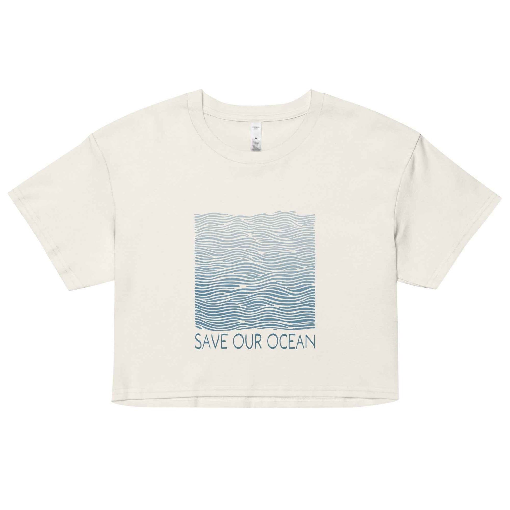 Salinity Swimwear Save Our Ocean Women’s Crop Top T-Shirt