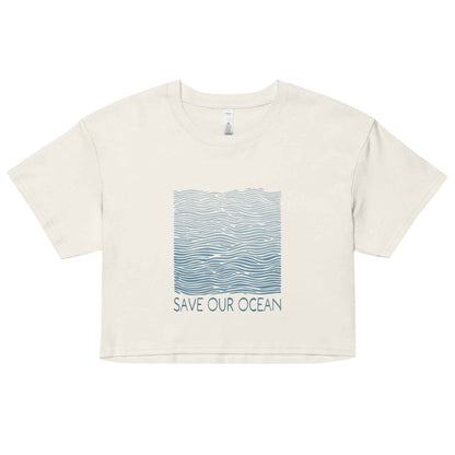 Salinity Swimwear Save Our Ocean Women’s Crop Top T-Shirt