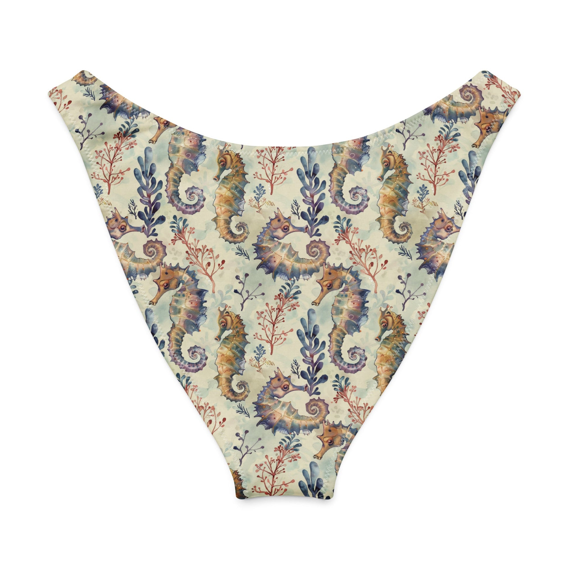 Salinity Swimwear Seahorse Haven Eco High - Leg Cheeky Bikini Bottom Bikini Bottom