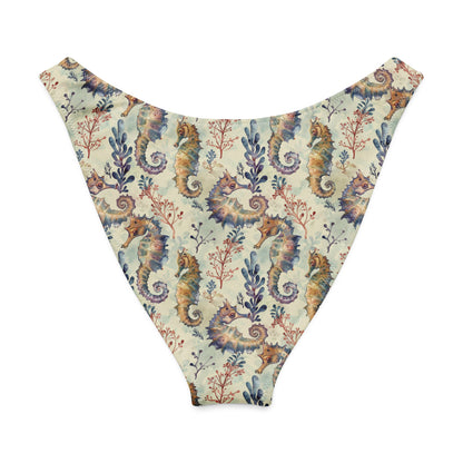Salinity Swimwear Seahorse Haven Eco High - Leg Cheeky Bikini Bottom Bikini Bottom