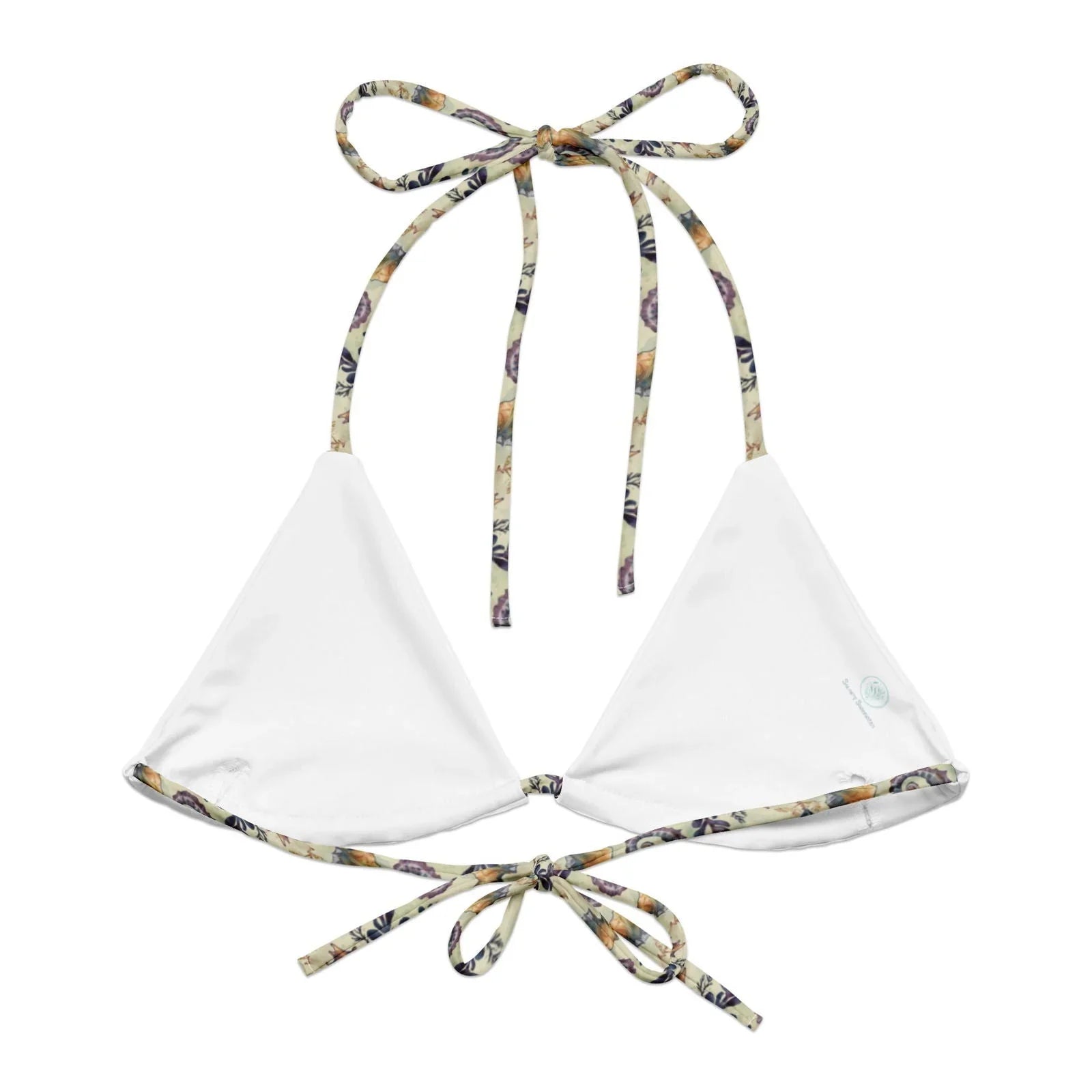 Seahorse Haven Eco String Bikini Top - Salinity Swimwear