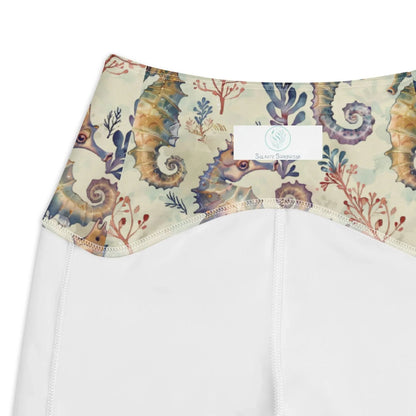 Seahorse Haven Eco Swim Leggings With Pockets - Salinity Swimwear