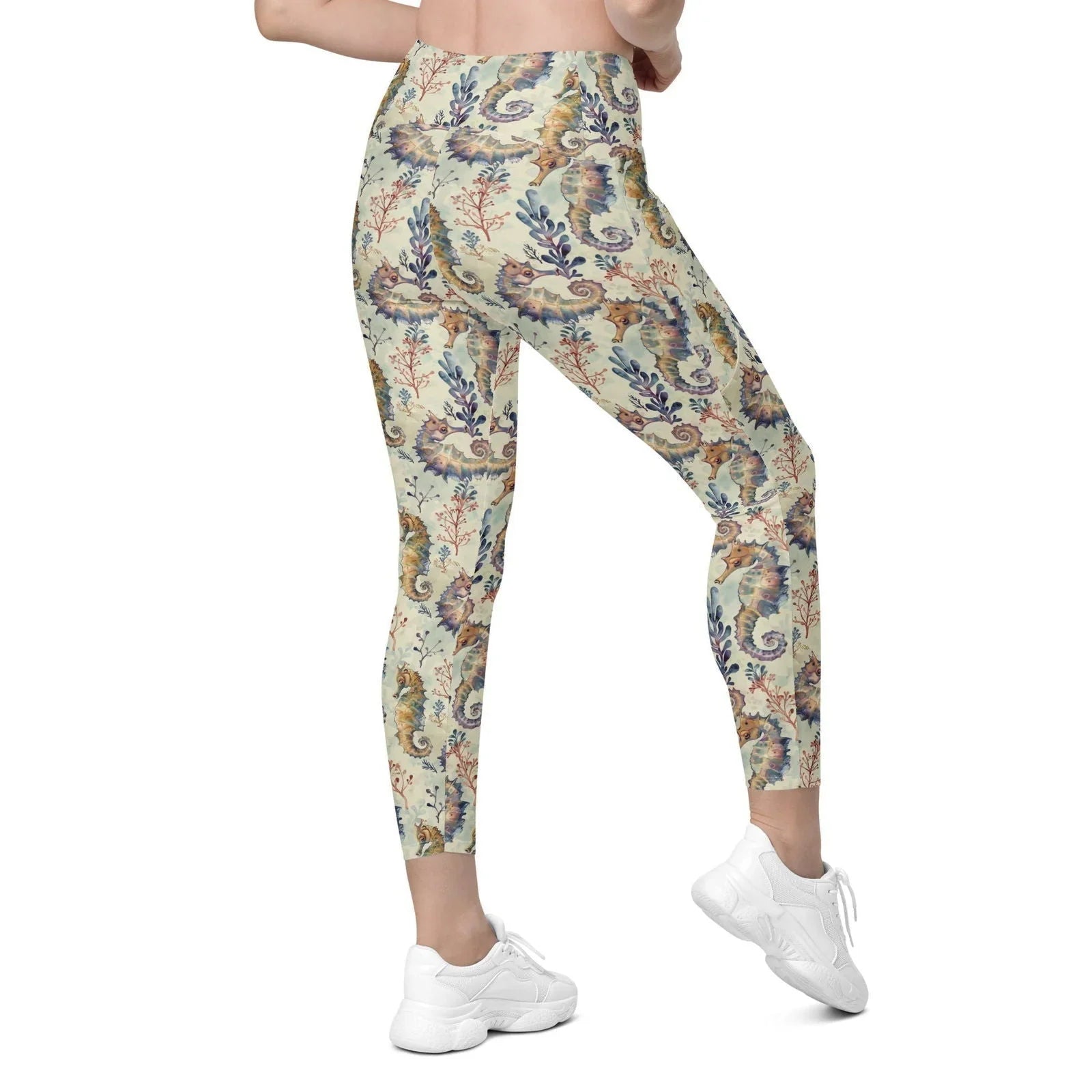 Seahorse Haven Eco Swim Leggings With Pockets - Salinity Swimwear