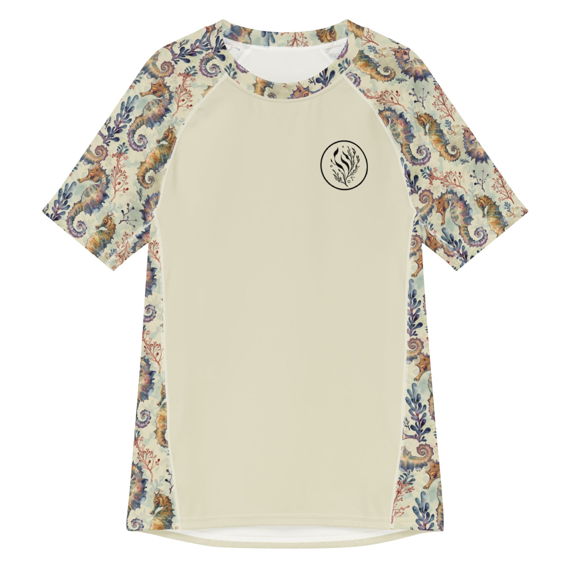 Salinity Swimwear Seahorse Haven Men’s Short Sleeve Rash Guard Rash Guard