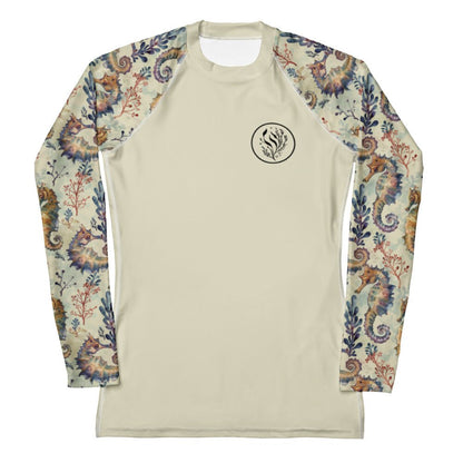 Salinity Swimwear Seahorse Haven Women's Rash Guard Solid Rash Guard