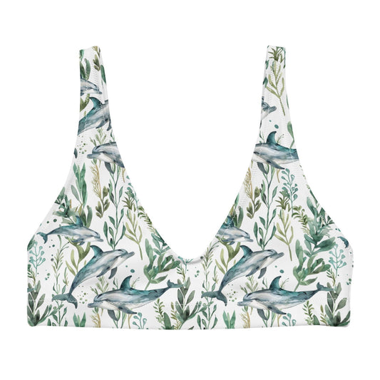 Salinity Swimwear Seascape Dolphin Eco Bikini Top Bikini Top